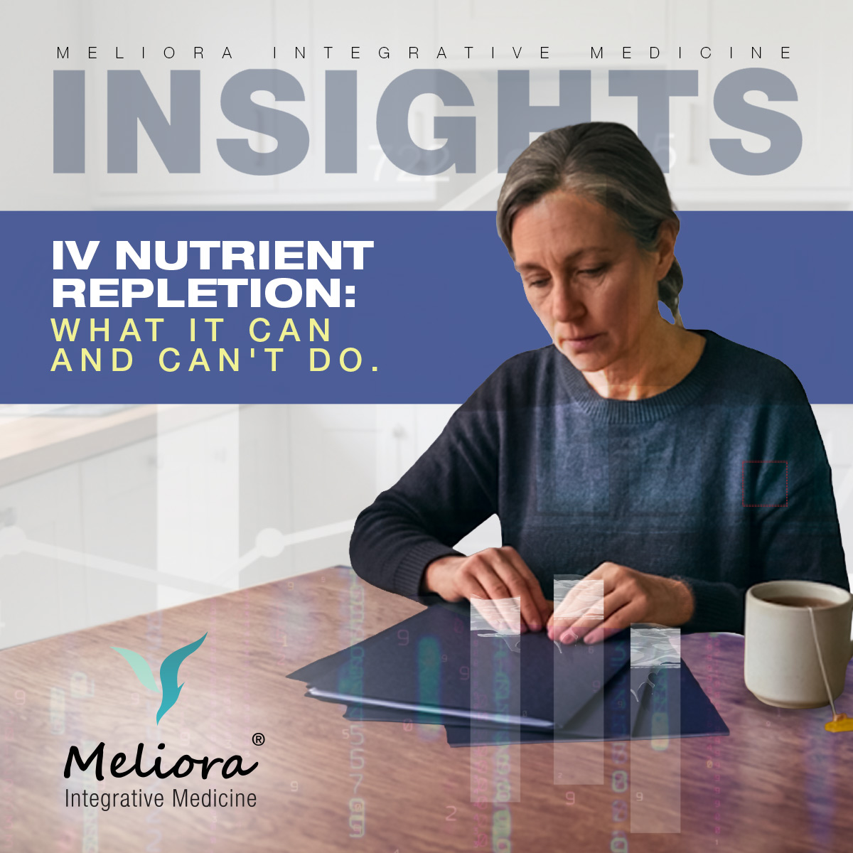 Illustrative: the useful question is not which infusion, but what is actually causing the fatigue — and whether anyone has looked properly.